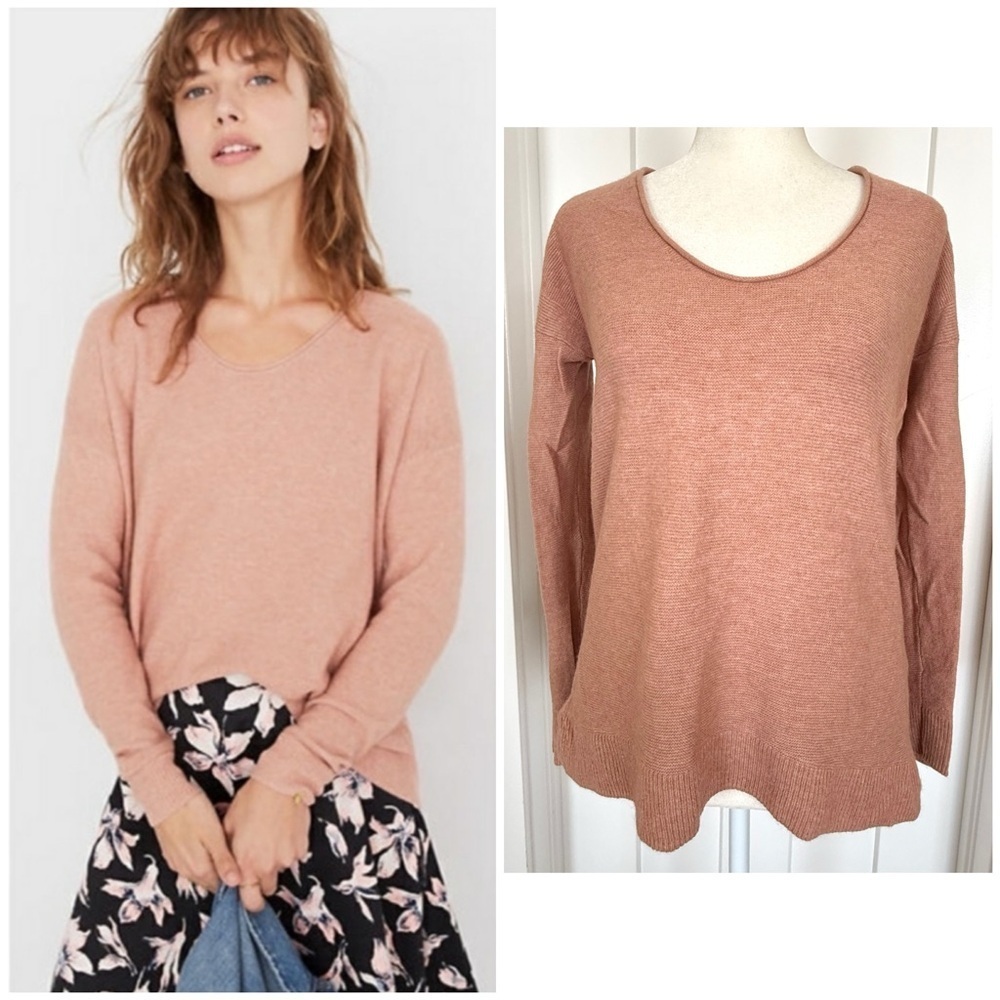 Madewell Kimball Pullover Sweater – Warm Rose – XS